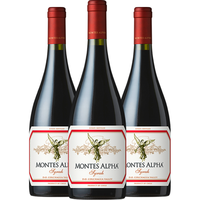 MONTES 蒙特斯 欧法 西拉干红葡萄酒 750ml*3瓶