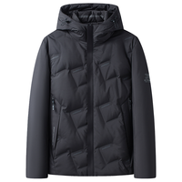 雅鹿款羽绒服男女同款秋冬季时尚短款面包服立领加厚保暖外套 卡其色 175