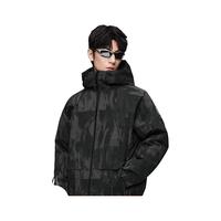 波司登（BOSIDENG）冬季羽绒服男女款简约风时尚休闲加厚连帽保暖外套B30145230 叠影黑9Y49 170/92A