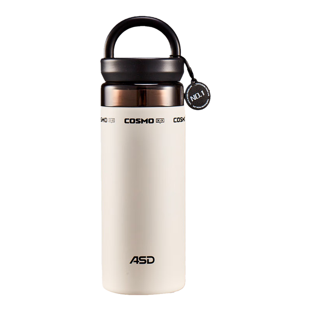 爱仕达 户外运动便携保温杯家用办公水杯长效保温400ml RWS40B18WG-W 米白色 400ml
