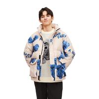 美特斯邦威羽绒服男士百搭2024冬季抗寒舒适连帽长袖上衣保暖外套