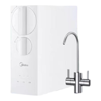Midea 美的 MRC2455-600G RO反渗透大通量厨下式净饮一体机 白色