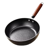 拜格铁锅炒锅无涂层不粘炒菜锅电磁炉燃气灶通用锅具精铁平底锅已开锅 【0涂层｜超轻】锤纹小铁锅 28cm 【高纯铁｜无油烟】氮化不锈