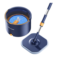 Homettler 美添乐 家用一拖净免手洗拖把带桶懒人旋转平板拖把 4块