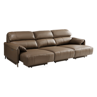 芝华仕（CHEERS）头等舱绅士皮沙发零靠墙意式功能沙发床家用客厅家具30306咖三