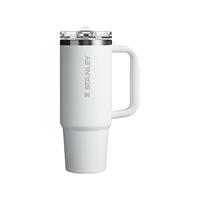 STANLEY巨无霸杯PRO 吸管杯办公车载水杯不锈钢保温杯887ML-霜白