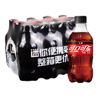可口可乐（Coca-Cola）可口可乐瓶装 迷你零度无糖汽水 碳酸饮料夏日聚会饮品 300ml*12