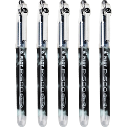 百乐 BL-P500 拔帽中性笔 黑色 0.5mm 5支装