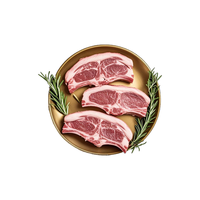 伊民康洋宁夏滩羊肉 生鲜原切法式羊排12支 净含量1kg 清真 源头直发