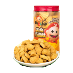 MyCcBaBy 黄金奶酪酥酥脆饼干办公休闲下午茶点心小吃代餐幼儿园儿童零食 草莓椰子味
