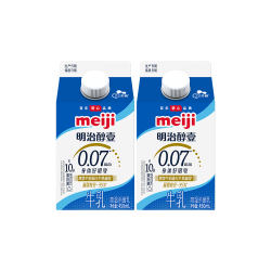 明治 醇壹全脂牛奶 450ml*2盒 低温牛奶