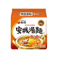 NONGSHIM 农心 韩国进口辛拉面出品安城汤面125g*5方便面韩国泡面速食食品