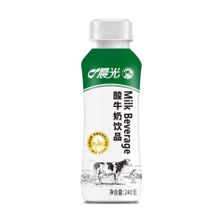 PURE MILK 酸牛奶饮品240g*12瓶 低温酸牛奶原味 乳酸菌发酵酸牛奶饮品