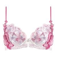 HIMICO内衣女小胸聚拢收副乳防下垂胸罩蕾丝刺绣性感纯欲文胸019