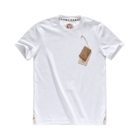 上纺拾柒棉 金木棉天然防螨干爽抗菌T恤 M 月白-男款