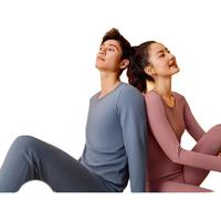 全棉时代(PurCotton)2024秋冬男女士保暖打底上衣裸感不勒抗静电修身 【女款小高领】白桦灰 165