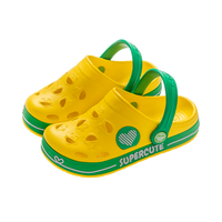 酷趣 COQUi 儿童户外沙滩休闲洞洞鞋 26-27（内长17.5cm) 鹅黄色