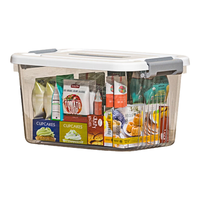  稻草熊 高透 收纳箱 轮  透明白【精选高透】 1个 54L