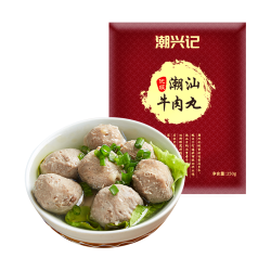 潮兴记 手工潮汕牛肉丸 250g