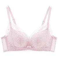 都市丽人女士内衣文胸小花心蕾丝婴肌棉柔软舒适花形杯格桑花系列女2B353J