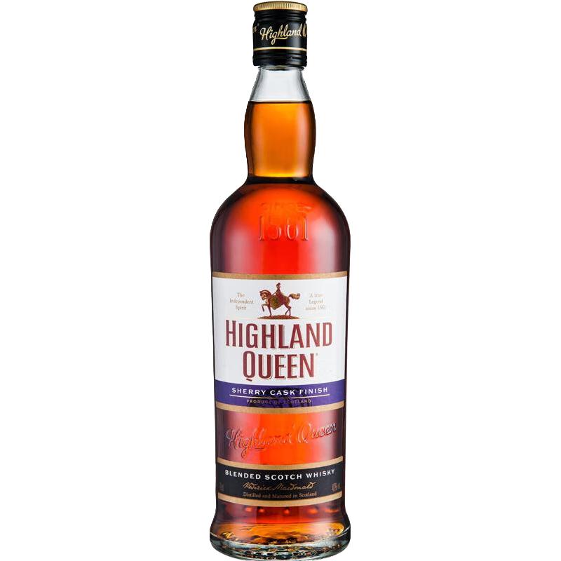 HIGHLAND QUEEN 高地女王 洋酒 苏格兰威士忌雪莉桶3年 洋酒700ml