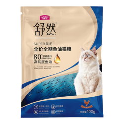 麦富迪 猫粮舒然鱼油猫粮美毛靓毛添加80%高纯度鱼油成幼猫通用全期猫粮 鸡肉配方|100g*5