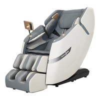 荣康T50按摩椅全身家用豪华电动揉捏老人全自动按摩沙发老人豪华头等舱WSL导轨精钢机芯 雅致灰