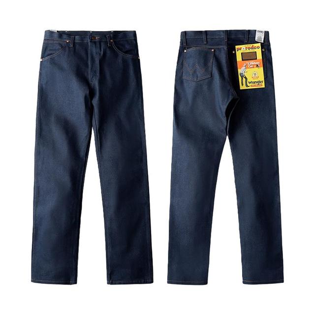 Wrangler 原色未脱浆牛仔裤 重磅宽松直筒长裤潮 13MWZ