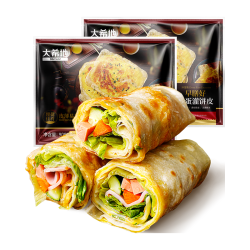 大希地 鸡蛋灌饼饼皮 1800g 20片装不含蛋液 0反式脂肪酸 冷冻早餐手抓饼