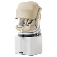 初婴贝舒悦儿童安全座椅汽车用0-4-12岁婴儿宝宝车载可坐可躺通风加热 MAX羽纱金+智能通风加热+遮阳棚