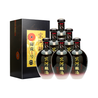 宋河粮液 秘藏5号浓香型白酒50度480ml纯粮酒口粮酒升学宴酒中秋送礼酒 50度 480mL 6瓶