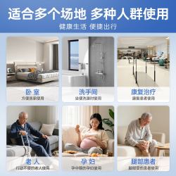 希维尔 洗澡坐便三合一轮椅折叠多功能减震护理轮椅坐便轮椅 S04-22高靠背可躺款