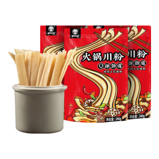 川娃子 速食火锅宽粉240g*3红薯粉丝粉条苕皮粉火锅粉宽粉川粉 火锅食材