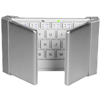 航世 HB066 布绒袋版 64键 蓝牙无线薄膜键盘 白色 无光