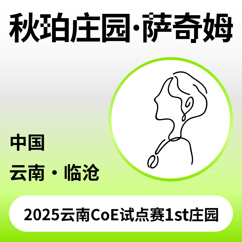 捌比特云南临沧秋珀庄园萨奇姆预发酵水洗浅烘手冲精品咖啡豆250g 100g