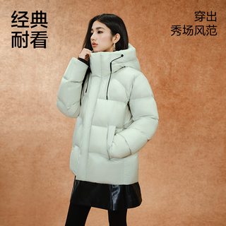 网易严选 焱系列95%白鹅绒连帽长款防水男士羽绒服