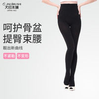 犬印本铺 收骨盆提臀束腰打底袜   黑色
