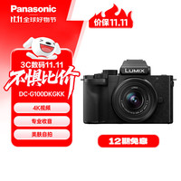 松下 Panasonic G100DK微单相机 Panasonic 数码相机 vlog相机 微单套机12-32mm 4K视频