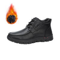 Cele 男士休闲高帮棉皮鞋冬季加绒保暖棉鞋爸爸鞋