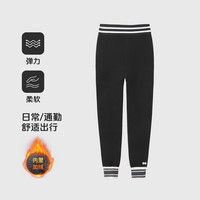 巴布豆童装儿童加绒加厚卫裤2025冬季男女童保暖运动裤束脚裤