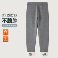 巴布豆童装儿童加绒加厚卫裤2025冬季男女童保暖运动裤束脚裤