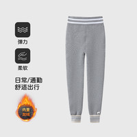 巴布豆童装儿童加绒加厚卫裤2025冬季男女童保暖运动裤束脚裤