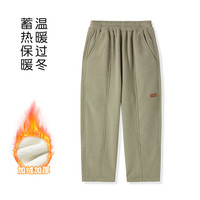 巴布豆童装儿童加绒加厚卫裤2025冬季男女童保暖运动裤束脚裤