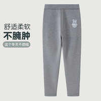 巴布豆童装儿童加绒加厚卫裤2025冬季男女童保暖运动裤束脚裤