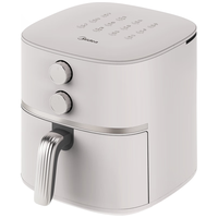 国家补贴、限地区：Midea 美的 空气炸锅 低油炸 免翻面 家用5.3L大容量 精准控温 新款多功能炸锅