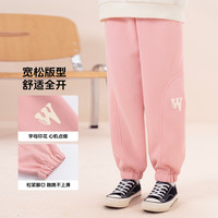 巴布豆童装儿童加绒加厚卫裤2025冬季男女童保暖运动裤束脚裤