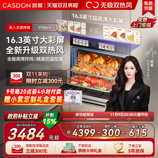 凯度 Casdon G10pro蒸烤炸一体机嵌入式蒸烤箱家用烤箱双热风