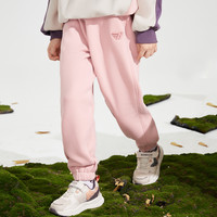 巴布豆童装儿童加绒加厚卫裤2025冬季男女童保暖运动裤束脚裤