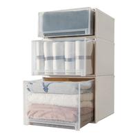 收纳箱家用放衣服抽屉式塑料整理大号衣柜内衣裤子收纳储物柜