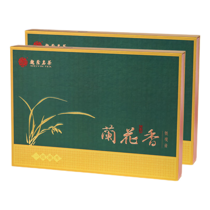 魏荫名茶 安溪铁观音 特级 乌龙茶 兰花香 清香型 一枝独秀礼盒装250g 兰花香纸盒礼盒250g（33泡）